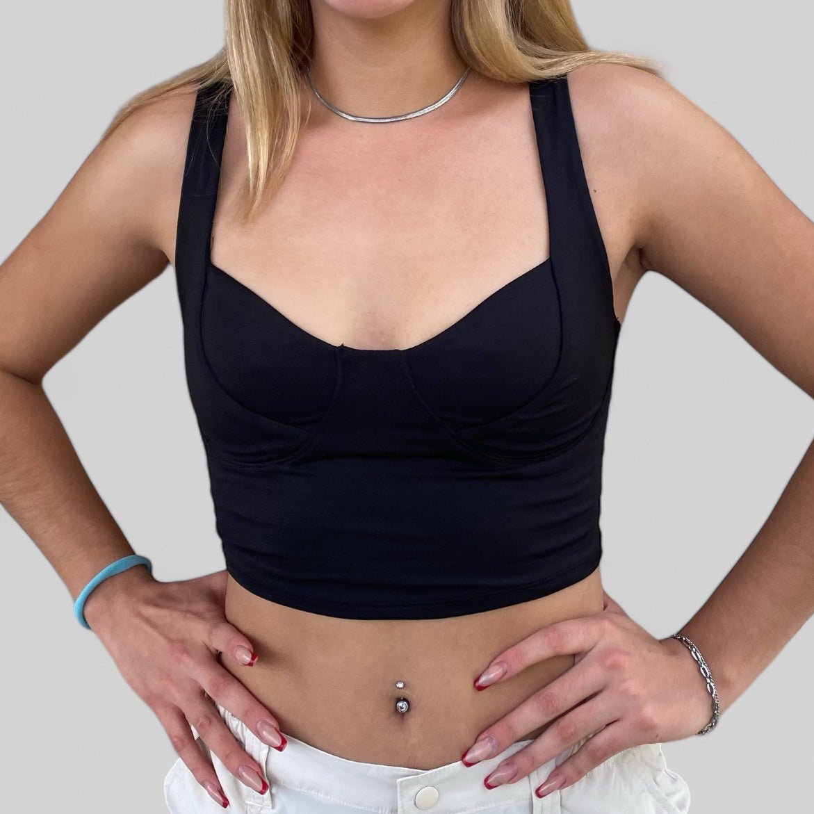 Blusa Corta Elástico