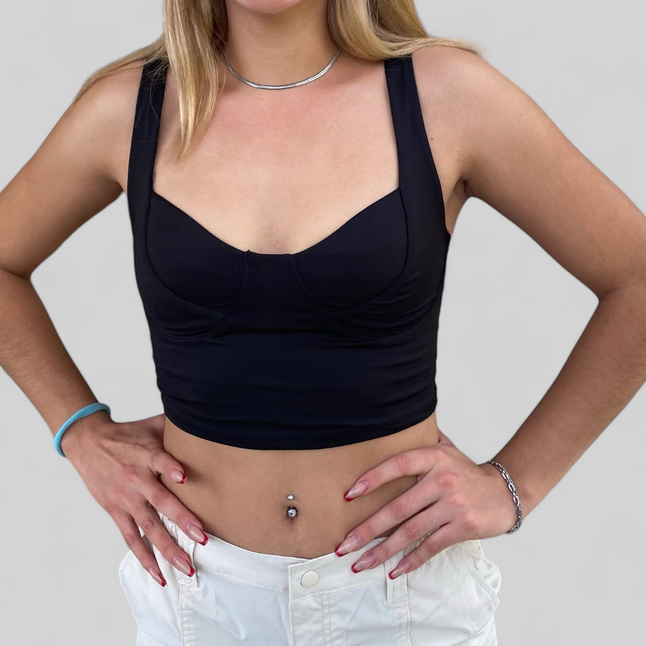 Blusa corta Tirante ancho