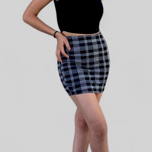 Falda Corta Cuadros
