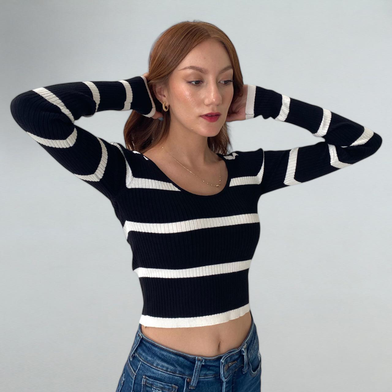 Blusa Tejida rayada
