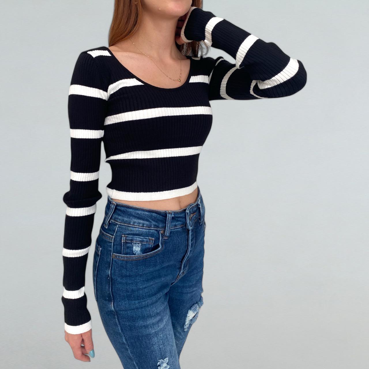 Blusa Tejida rayada
